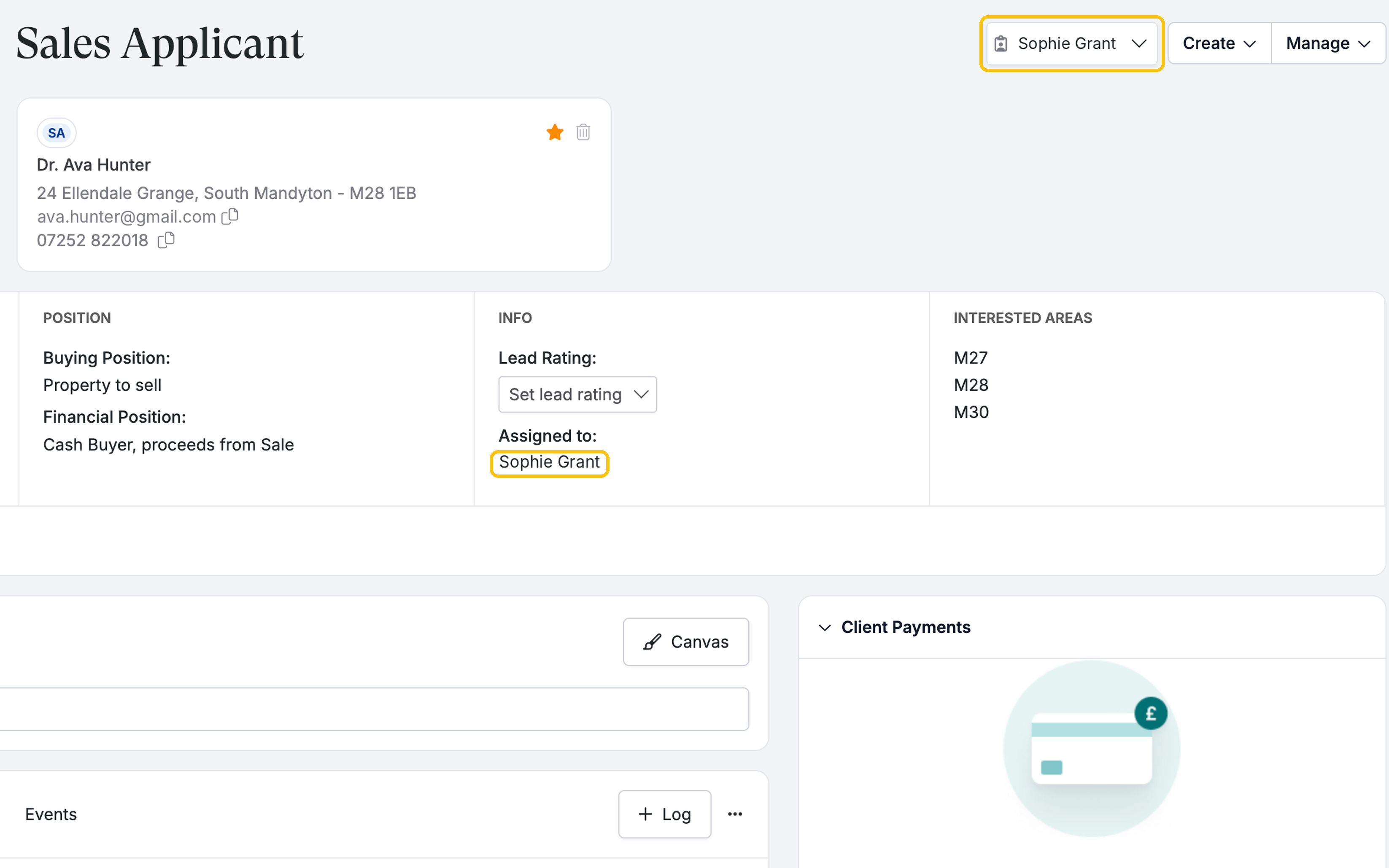 Update Property Assignee